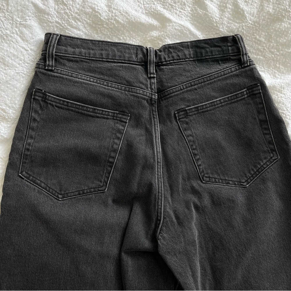 Abercrombie & Fitch Curve Love Black 90s Straight Ultra High Rise Jeans - Picture 5 of 7